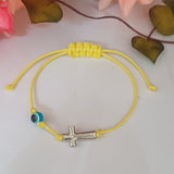 Kids Cross Evil Eye Bracelets