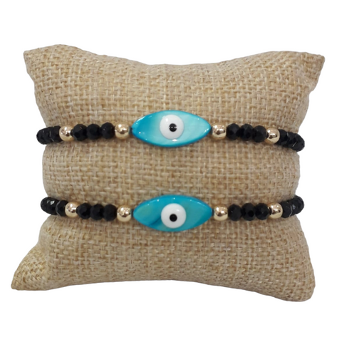 Shell Evil Eye Bracelet